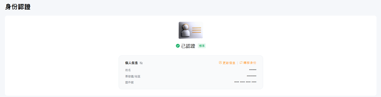 Bybit 身分驗證 KYC 等級頁面（個人認證 Lv1／Lv2）